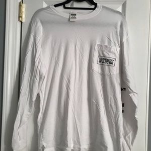 PINK Tropical Print Long Sleeve Tee